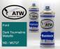 Preview: Ford, Dark Tourmaline Metallic, NB / M6797: 400ml Sprühdose + 400ml Klarlack - Set, von ATW Autoteile West.